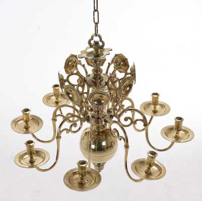 Baroc chandelier age 1750-60,8 light