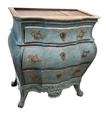 Blue CHEST rokoko stile 1880. 