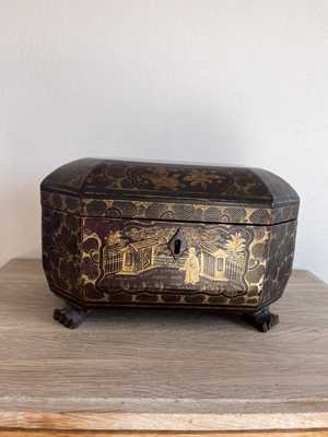 Antiques chinese tea caddy chest